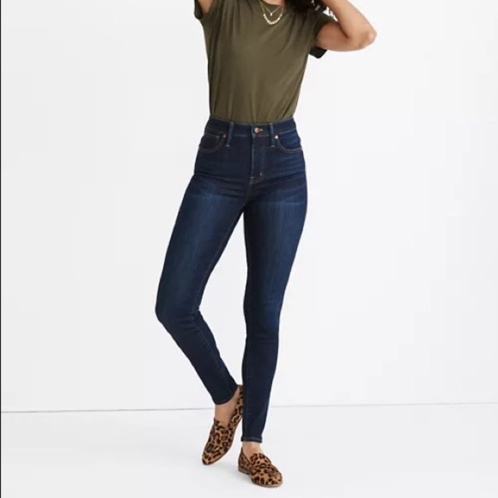 Madewell Curvy High-Rise Skinny Jeans Dark Wash Size 28